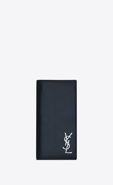 Monogram continental wallet in shiny leather